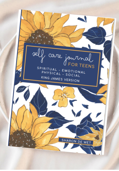 Self-Care Journal for Teens – Guided journal with spiritual, emotional, physical, and social prompts, featuring King James Bible verses